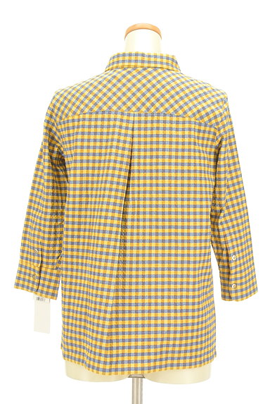 CARA O CRUZ（キャラオクルス）の古着「チェック柄シアサッカーシャツ（カジュアルシャツ）」大画像２へ