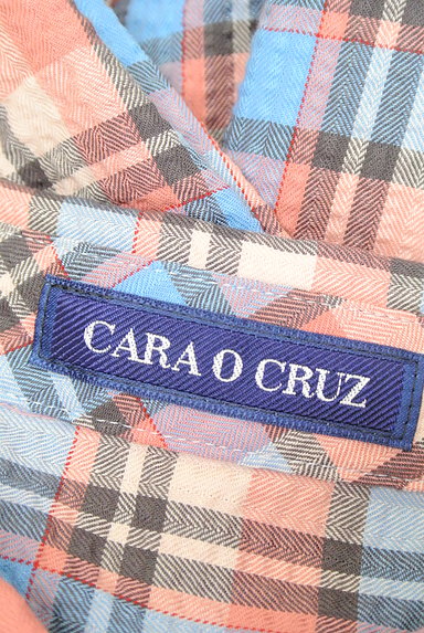 CARA O CRUZ（キャラオクルス）の古着「チェック柄シアサッカーシャツ（カジュアルシャツ）」大画像６へ