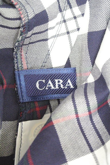 CARA O CRUZ（キャラオクルス）の古着「チェック柄シャツチュニック（カジュアルシャツ）」大画像６へ
