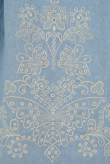 KEITA MARUYAMA（ケイタマルヤマ）の古着「刺繍入りダンガリースカート（スカート）」大画像４へ