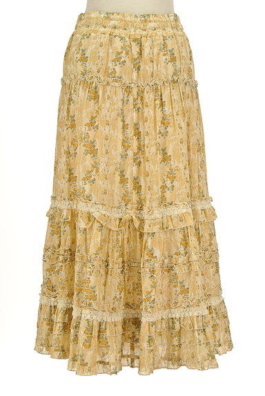 axes femme（アクシーズファム）の古着「花柄フリルロングスカート（ロングスカート・マキシスカート）」大画像２へ
