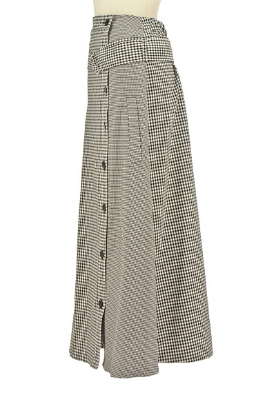 Snidel（スナイデル）の古着「ベルト付きギンガムチェック柄スカート（ロングスカート・マキシスカート）」大画像３へ