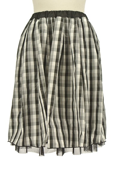 JILL by JILLSTUART（ジルバイジルスチュアート）の古着「チェック×チュールリバーシブルスカート（スカート）」大画像１へ