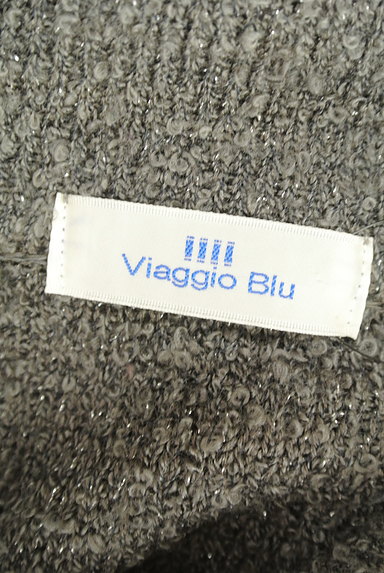 Viaggio Blu（ビアッジョブルー）の古着「襟付きラメポンチョカーディガン（カーディガン・ボレロ）」大画像６へ