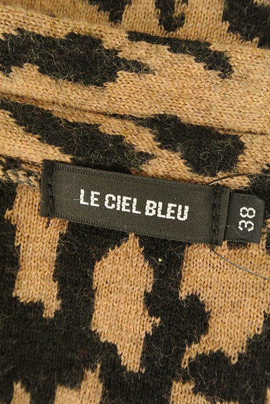 LE CIEL BLEU（ルシェルブルー）の古着「レオパード柄Ｖネックカーディガン（カーディガン・ボレロ）」大画像６へ