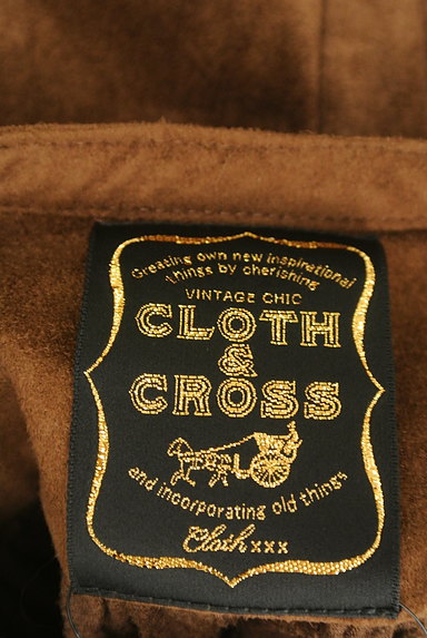 Cloth&Cross（クロス＆クロス）の古着「バンドカラースエードシャツ（カジュアルシャツ）」大画像６へ