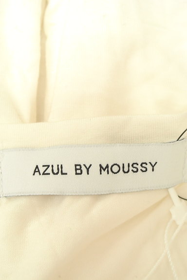AZUL by moussy（アズールバイマウジー）の古着「ゆったりフレンチ半袖白カットソー（カットソー・プルオーバー）」大画像６へ