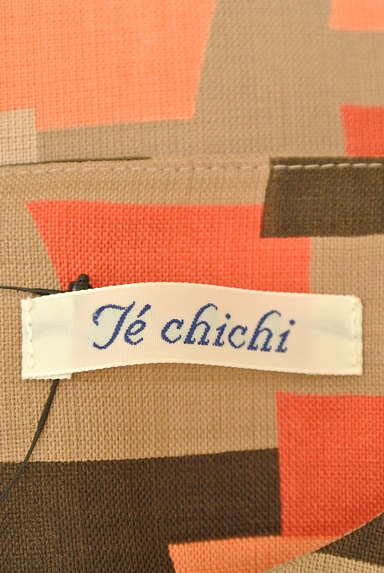 Te chichi（テチチ）の古着「パフスリーブ総柄ワンピース（ワンピース・チュニック）」大画像６へ