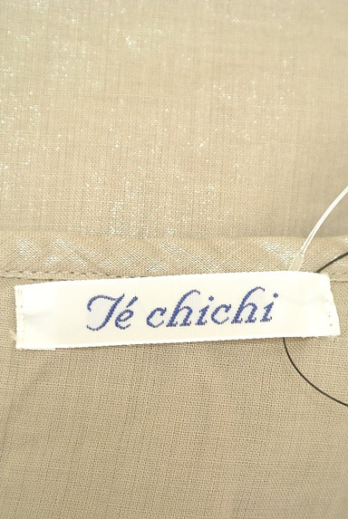 Te chichi（テチチ）の古着「ネックフリルラメ混カットソー（カットソー・プルオーバー）」大画像６へ