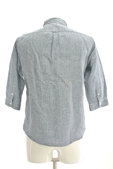 MEN'S BIGI（メンズビギ）の古着「リネン７分袖ドットシャツ（カジュアルシャツ）」大画像２へ