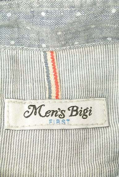 MEN'S BIGI（メンズビギ）の古着「リネン７分袖ドットシャツ（カジュアルシャツ）」大画像６へ