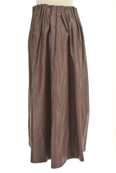 Jocomomola（ホコモモラ）の古着「ウエストギャザーレザースカート（スカート）」大画像３へ