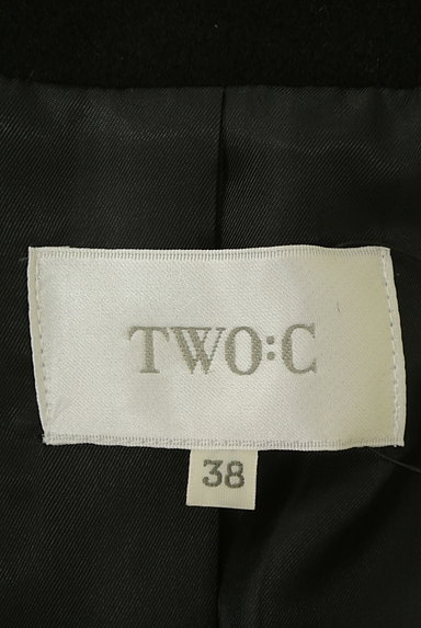 TWO C（トゥーシー）の古着「ウエストリボン付きハイネックコート「（コート）」大画像６へ