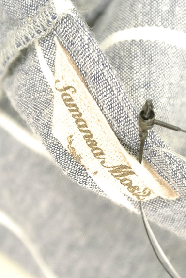 SM2（サマンサモスモス）の古着「ボーダー刺繍レースカットソー（カットソー・プルオーバー）」大画像６へ