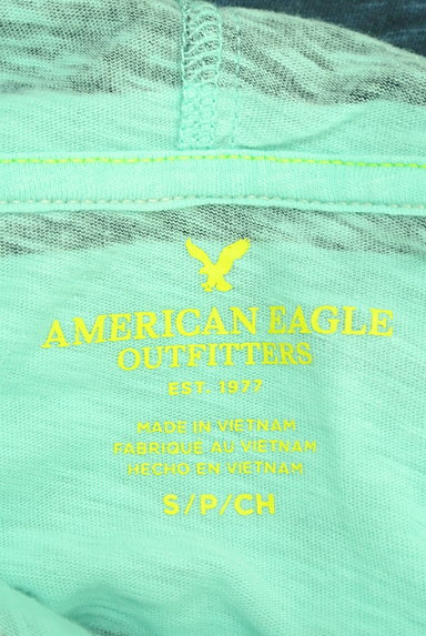 AMERICAN EAGLE OUTFITTERS（アメリカンイーグルアウトフィッターズ）の古着「カラーボーダーパーカーカットソー（スウェット・パーカー）」大画像６へ