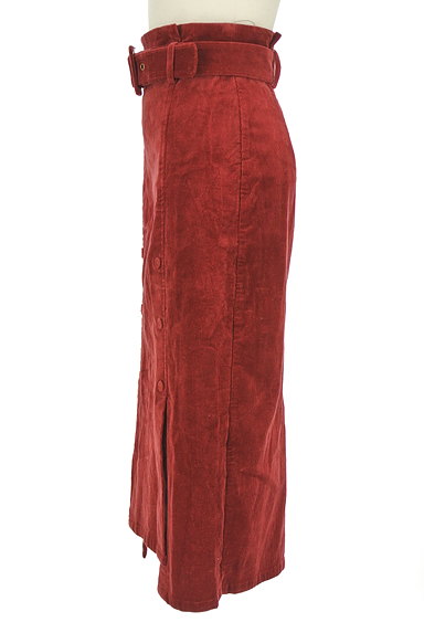 REDYAZEL（レディアゼル）の古着「裾スリットコーデュロイタイトスカート（ロングスカート・マキシスカート）」大画像３へ