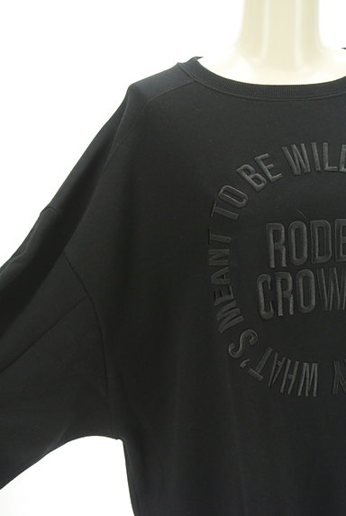 RODEO CROWNS（ロデオクラウン）の古着「黒ロゴ刺繍ビッグサイズスウェット（スウェット・パーカー）」大画像４へ