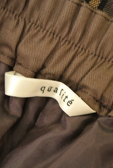 qualite（カリテ）の古着「ブラウンストライプ柄ワイドパンツ（パンツ）」大画像６へ