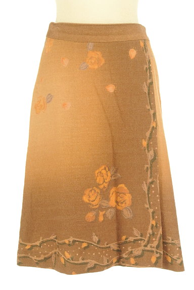 KATHARINE ROSS（キャサリンロス）の古着「ミディ丈花柄ウールスカート（スカート）」大画像１へ
