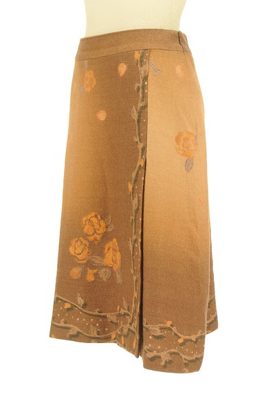 KATHARINE ROSS（キャサリンロス）の古着「ミディ丈花柄ウールスカート（スカート）」大画像３へ
