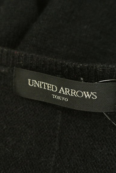 UNITED ARROWS（ユナイテッドアローズ）の古着「シンプル黒Ｖネックニット（ニット）」大画像６へ