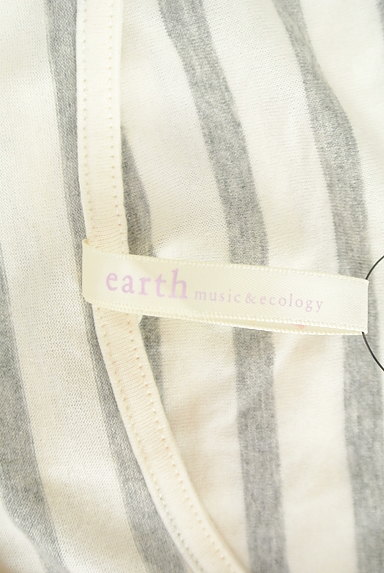 earth music&ecology（アースミュージック＆エコロジー）の古着「刺繍レース襟ボーダーカットソー（Ｔシャツ）」大画像６へ