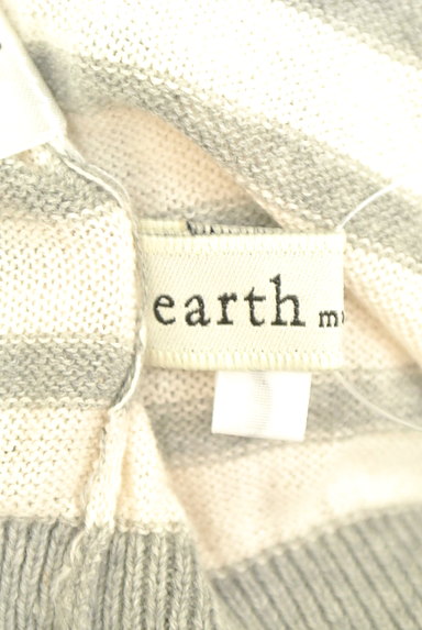 earth music&ecology（アースミュージック＆エコロジー）の古着「リボンボタンボーダーニット（ニット）」大画像６へ