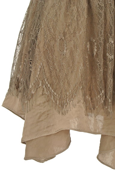 AULA AILA（アウラアイラ）の古着「イレギュラーヘムレースミニスカート（ミニスカート）」大画像５へ