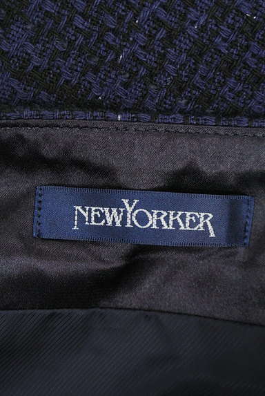 NEW YORKER（ニューヨーカー）の古着「大人ネイビーチェック柄スカート（スカート）」大画像６へ