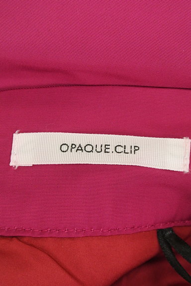 OPAQUE.CLIP（オペークドットクリップ）の古着「マゼンタカラー光沢ミモレスカート（スカート）」大画像６へ