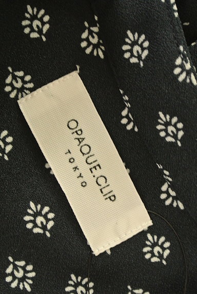 OPAQUE.CLIP（オペークドットクリップ）の古着「スキッパーシャツ総柄ロングワンピース（ワンピース・チュニック）」大画像６へ