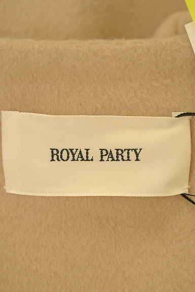 ROYAL PARTY（ロイヤルパーティ）の古着「ベージュ起毛ノーカラーコート（コート）」大画像６へ