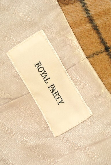 ROYAL PARTY（ロイヤルパーティ）の古着「起毛チェック柄ロングガウンコート（コート）」大画像６へ