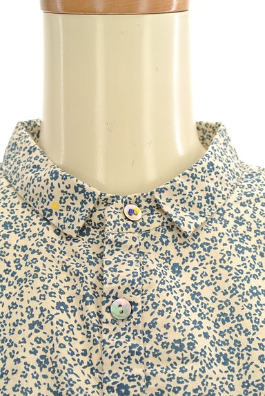 十日（トオカ）の古着「レトロ小花柄ワンポイントカラーシャツ（カジュアルシャツ）」大画像４へ