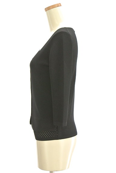 ANTEPRIMA（アンテプリマ）の古着「裾ティアードデザイン黒カーディガン（カーディガン・ボレロ）」大画像３へ