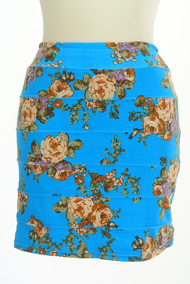 MURUA（ムルーア）の古着「ビビットカラー花柄ミニスカート（ミニスカート）」大画像１へ