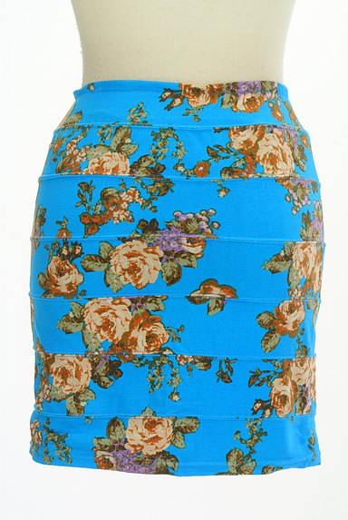 MURUA（ムルーア）の古着「ビビットカラー花柄ミニスカート（ミニスカート）」大画像２へ