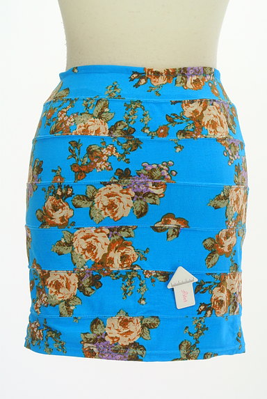 MURUA（ムルーア）の古着「ビビットカラー花柄ミニスカート（ミニスカート）」大画像４へ