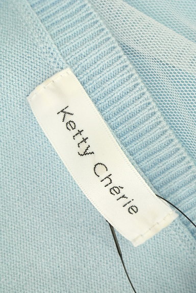 Ketty Cherie（ケティ シェリー）の古着「チュール７分袖切替ニット（ニット）」大画像６へ