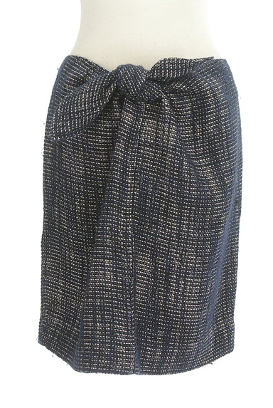GALLARDAGALANTE（ガリャルダガランテ）の古着「ウエストリボンツイードタイトスカート（スカート）」大画像１へ