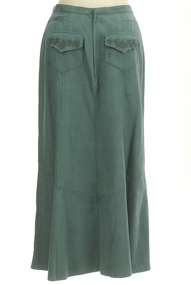 Ville dazur（ビルダジュール）の古着「ビーズ刺繍スエードロングスカート（ロングスカート・マキシスカート）」大画像２へ