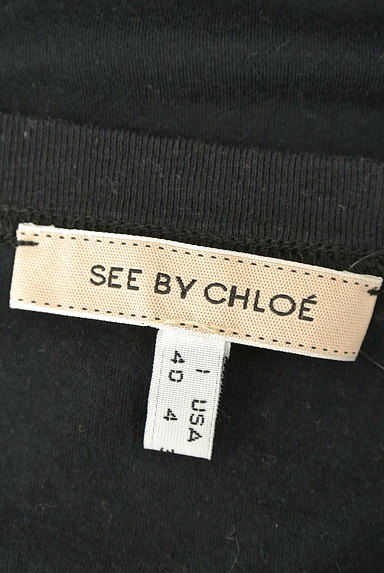 See by Chloe（シーバイクロエ）の古着「こすれロゴプリントパフ袖Ｔシャツ（Ｔシャツ）」大画像６へ