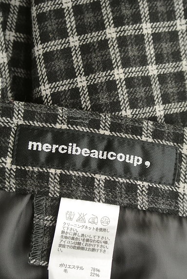 mercibeaucoup（メルシーボークー）の古着「チェック柄ストレートパンツ（パンツ）」大画像６へ