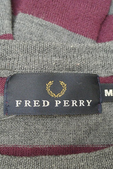 FRED PERRY（フレッドペリー）の古着「花刺繍ボーダーニット（ニット）」大画像６へ