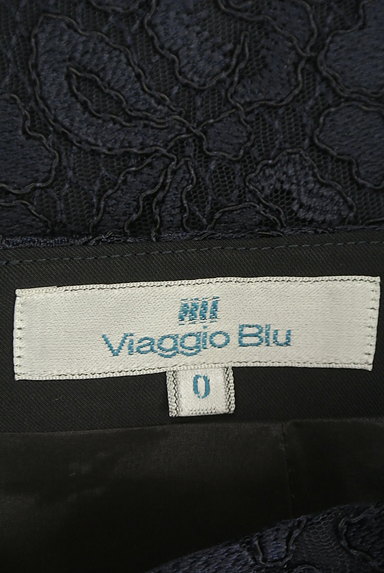 Viaggio Blu（ビアッジョブルー）の古着「裾スカラップ総刺繍レースタイトスカート（スカート）」大画像６へ