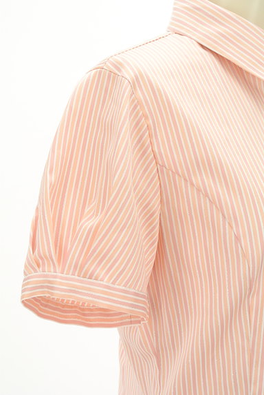 NARA CAMICIE（ナラカミーチェ）の古着「ラメストライプ柄パフスリーブシャツ（カジュアルシャツ）」大画像４へ