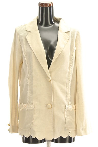 LIZ LISA（リズリサ）の古着「ガーリーリネンミックスジャケット（ジャケット）」大画像１へ