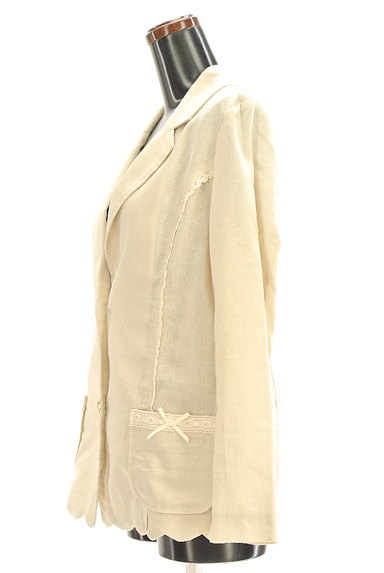 LIZ LISA（リズリサ）の古着「ガーリーリネンミックスジャケット（ジャケット）」大画像３へ