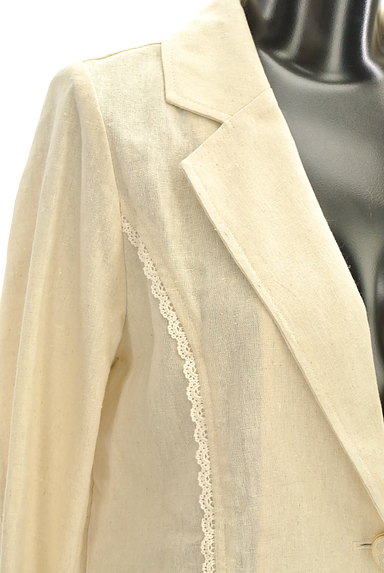 LIZ LISA（リズリサ）の古着「ガーリーリネンミックスジャケット（ジャケット）」大画像４へ