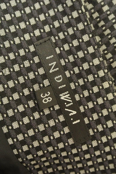 INDIVI V.A.I（インディヴィヴァイ）の古着「大人格子柄セミタイトスカート（ミニスカート）」大画像６へ